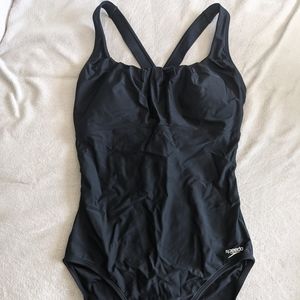 Speedo One Piece Black Swimsuit